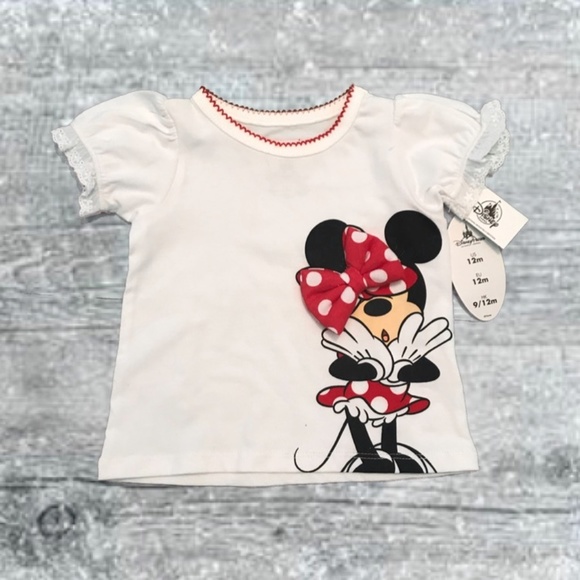 Disney Other - πNWT Disney Minnie Mouse Infant White T-Shirt 12M Disney Other - πNWT Disney Minnie Mouse Infant White T-Shirt 12M